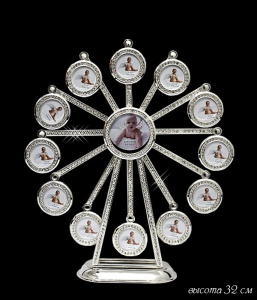 788-024 Вращающаяся фоторамка  32 см BABY  FAMILY в под.уп.(х4)