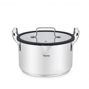 Кастрюля из нержавеющей стали индукционная 3,45 л / 20 см Fabia