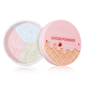 Рассыпчатая трехцветная пудра для закрепления макияжа Dragon Ranee, 10 гр. ТОН 03