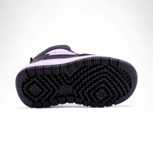 Кроссовки зимние на меху В7186-39 черно фиолетовые