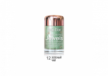 Тени-пигмент для век Jewels Alvin D`or зеленый 12 зеленый чай