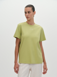 Футболка прямого кроя из хлопка