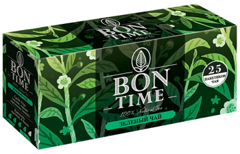 «Bontime», чай зелёный, 25 пакетиков, 50г