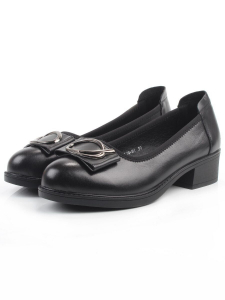 06-DYL74-D1 BLACK Туфли женские (натуральная кожа)
