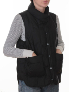 H24-326 BLACK Жилет утепленный женский (утиный пух)