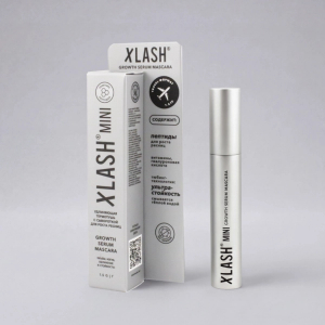 XLASH MINI Growth Serum Mascara Удлиняющая термотушь с сывороткой для роста ресниц, 1.5 г
