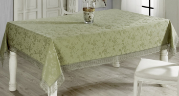 Скатерть EVDY KDK с гипюром прямоугольная (160х220) см