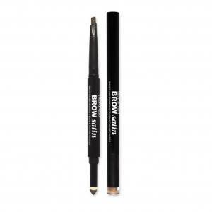 Карандаш-пудра для бровей  Brow Satin Alvin D`or коричневый 01 Soft Black форма и выразительность