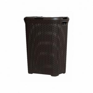 Корзина для белья RATTAN STYLE 60л темно-коричневая