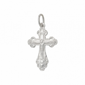 220.55 крест из серебра штампованный белый