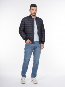 Куртка-бомбер с подвязами и утеплителем из синтепуха