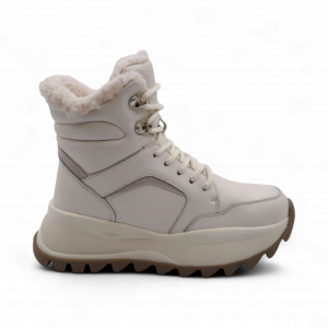 Ботинки на меху В127 бежевые