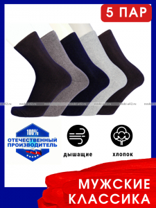 5 - ПАР Легион носки мужские АССОРТИ - 5 ПАР