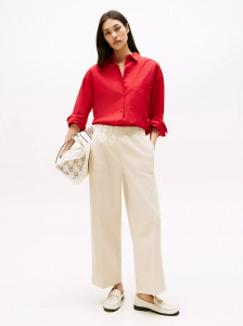 Pull-On Wide-Leg Ankle Pant