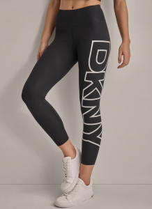 CROPPED MID-RISE LOGO COMPRESSION LEGGING