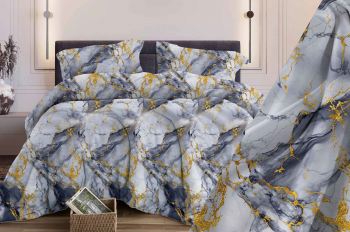 Ткань Мрамор серый Бязь 150 см