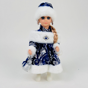 Новогодний декор - Снегурочка в синем 30 см (арт. 24C58)