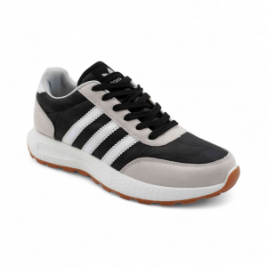 Кроссовки 5177-2 черно бежевые