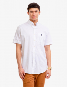 SHORT SLEEVE STRETCH POPLIN SHIRT