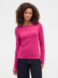Modern Ribbed Boatneck T-Shirt