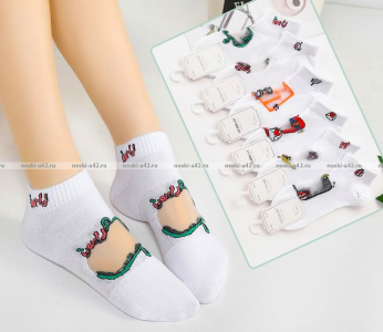 MORRAH носки женские укороченные хлопок + капрон арт. 22-204