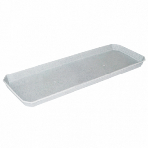 Поддон для балконного ящика 40 см. мрамор