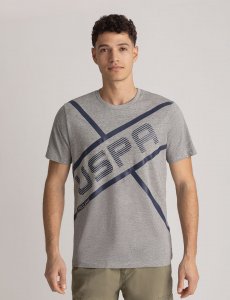 USPA LINEAR GRAPHIC JERSEY T-SHIRT