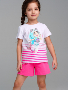 Комплект для девочки: футболка, шорты