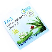 Тканевая маска с алоэ вера и слизью улитки от Facy / Facy aloe vera and snail soothing tissue mask