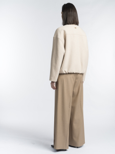 Утепленная куртка из пальтовой ткани