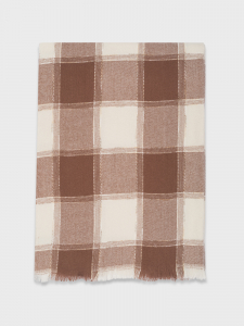 Легкий палантин в клетку