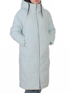 W8236M LT. BLUE Пальто зимнее женское оверсайз (200 гр. био-пух)