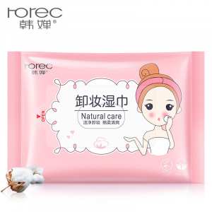 Влажные салфетки для снятия макияжа Rorec Natural Care, 25 шт/уп