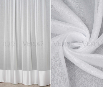 Тюль текстурный с полоской Эмилио