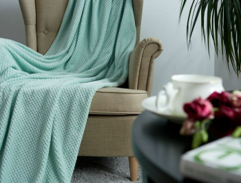 Покрывало-плед КОРАЛ-флис жаккард 