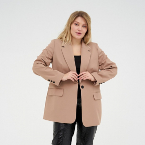 Пиджак женский MIST plus-size, размер 56, бежевый