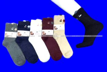 Ecosocks носки женские ангора НОРКА ШЕРСТЬ 