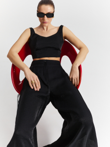 Топ укороченный из вискозы