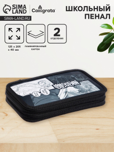 Пенал 2 секции, 125 х 205 х 40 мм, Calligrata 30П26/2 