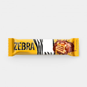 Вафли «Zебра», глазированные, 40 г (упаковка 15 шт)