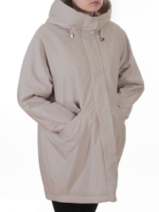 8020 LT. BEIGE Куртка демисезонная женская (100 гр. холлофайбер)