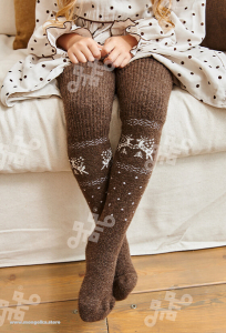 Гольфы детские из 100% монгольской шерсти         (арт. 02166)