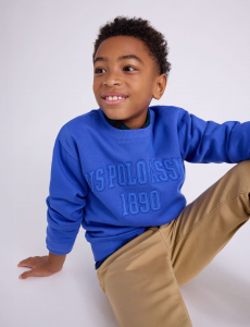 BOYS WORDMARK APPLIQUE FLEECE PULLOVER