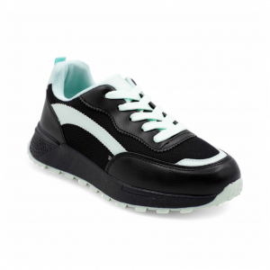 Кроссовки В607-21 черно зеленые