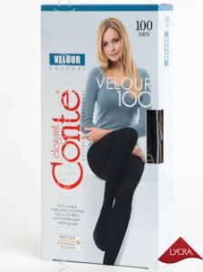 Колготки женские Velour 100 2-4 Conte Дроп