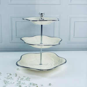 118-134 Трехъярусная этажерка MULTICOLOR в под.уп.(х6)Фарфор