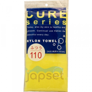 Cure Nylon Towel Regular Yellow Мочалка для тела средней жесткости (жёлтая), 28х110 см