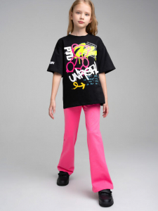 Комплект для девочки: футболка, брюки