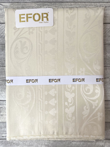 Скатерть EFOR POLY 160*220 прямоугольная кремовый