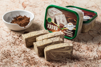 Халва кунжутная (тахинная) мраморная с какао, 280гр.